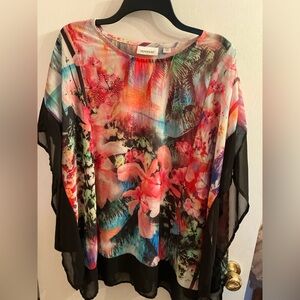 Vibrant Floral Women Top by Avenue
